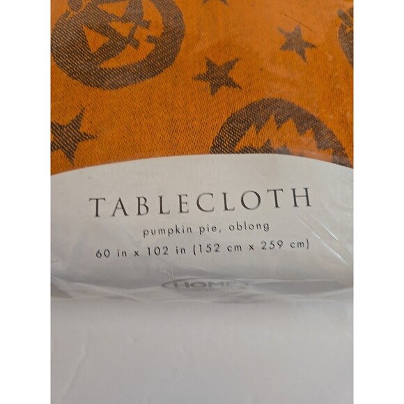 Pumpkin Pie Oblong Halloween fall Home for the Holidays Tablecloth 60" x 102" - Picture 2 of 6